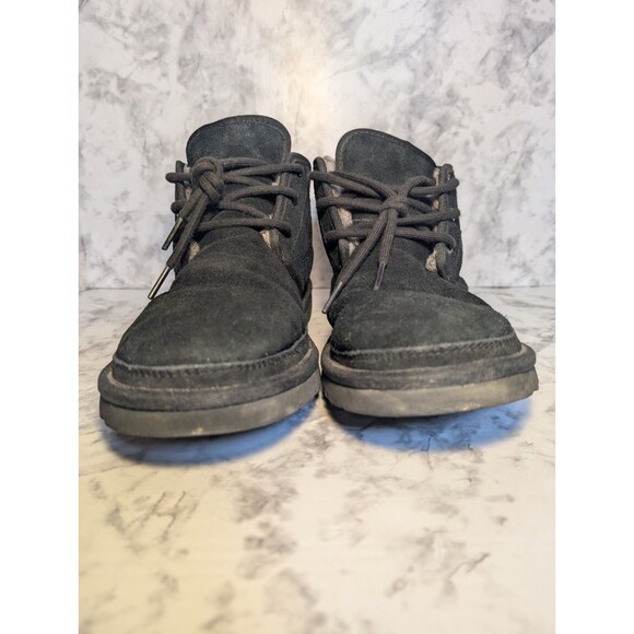 UGG 3236 Neumel Fur Chukka Boots Men Sz 10 Suede Wool Ankle Black Comfort Shoes main image 7